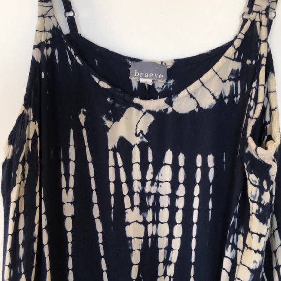 Braeve Tye Dye drop waist Cami Tunic Blue S - Picture 3 of 9
